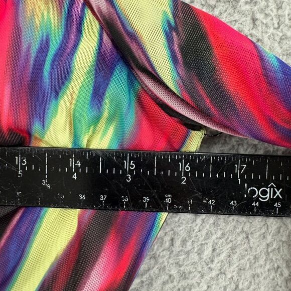 Camila Coelho Vivian Mini Dress Blue Hallucinogen Size Medium NEW - Picture 7 of 16